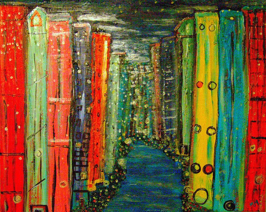 Stars Are Out In Midtown Painting by Megan Ford-Miller