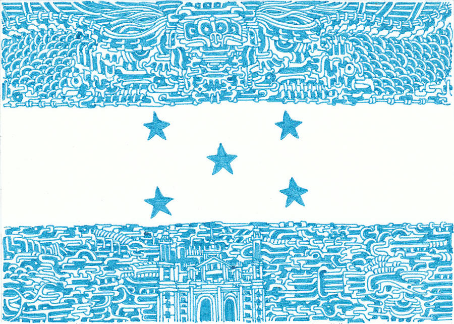 Stars of Honduras Drawing by Daisuke Okamoto