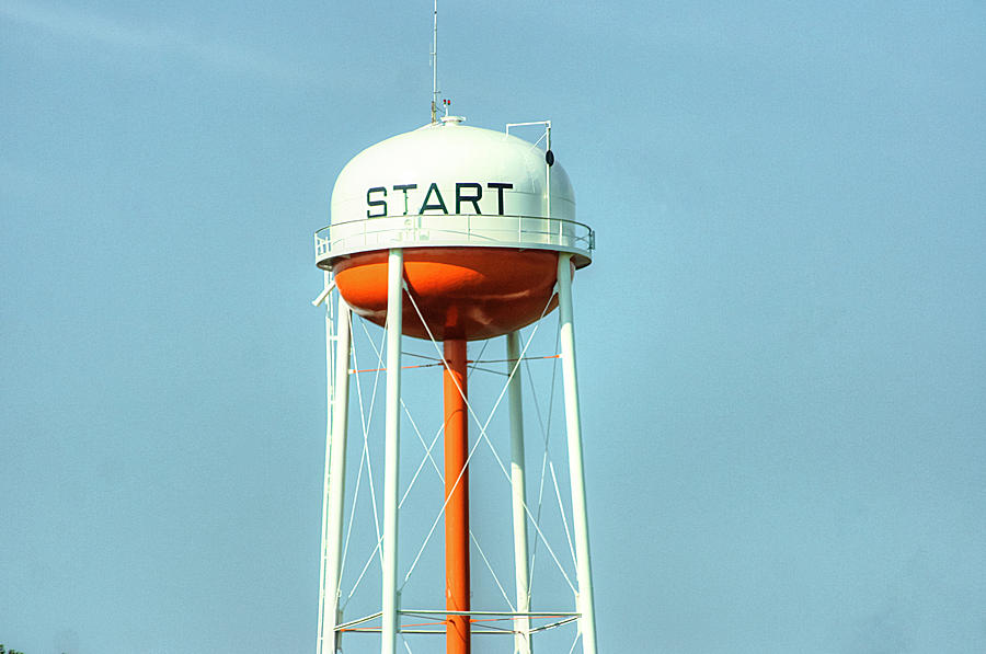 START Water Tower Photograph by Ester McGuire