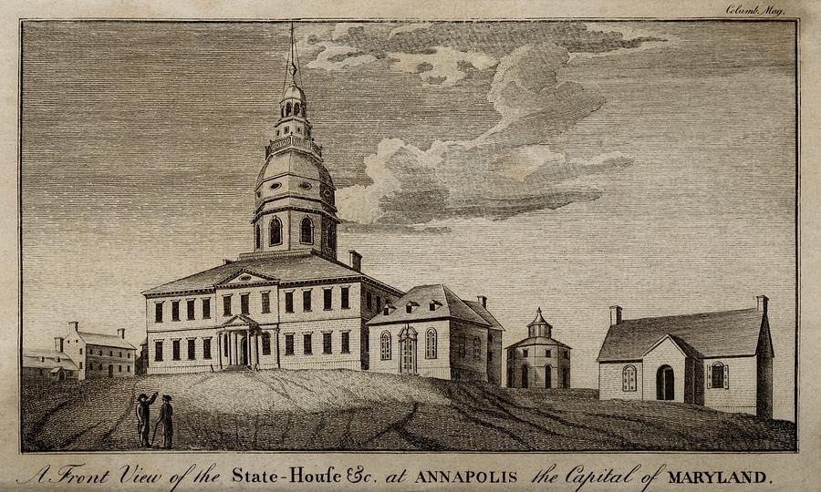 State-house At Annapolis The Capital Photograph by Everett