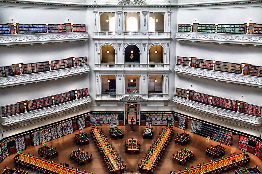 Book Photograph - State Library by John Monteath