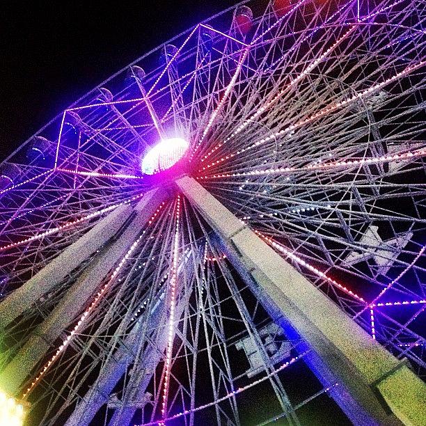 Dallas Photograph - #statefairoftexas  Largest #ferriswheel by Candace Hughes