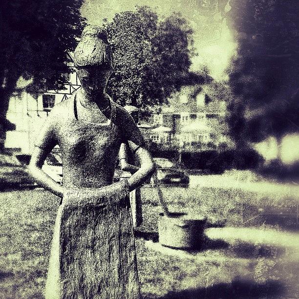 City Photograph - #statue #art  #women #bronze #street by Sascha  Buchholz