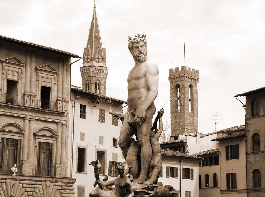 Statue at Palazzo Vecchio Photograph by Donna Corless
