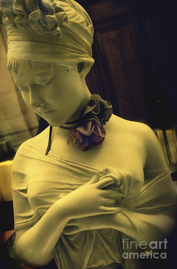 Paris Photograph - Statue of a Young Girl at Opera by Louise Fahy