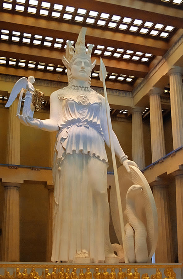 Statue of Athena and Nike Photograph by - Fine America