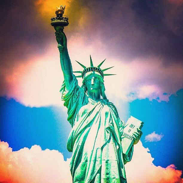 Statue Photograph - Statue of Liberty by San Gill