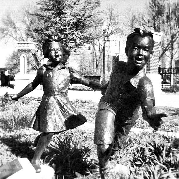 Statues Of Children Running Free At Photograph by Duke Estate