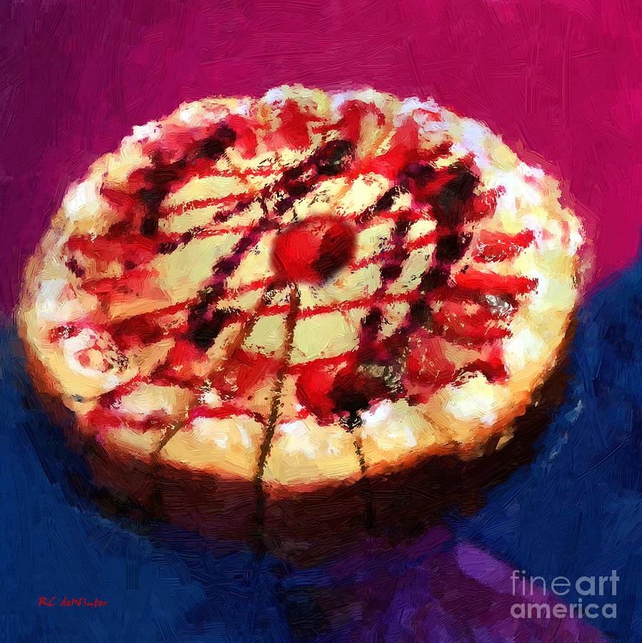 Cake Painting - Stawberry Sin by RC DeWinter
