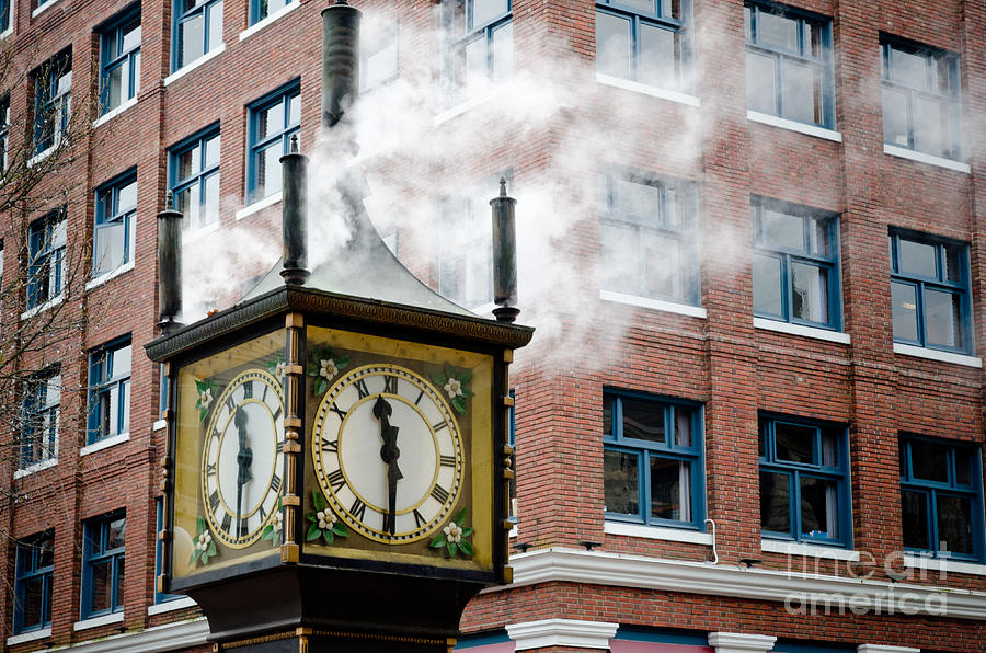 Steam Clock Gastown Vancouver Bc Canada Photograph