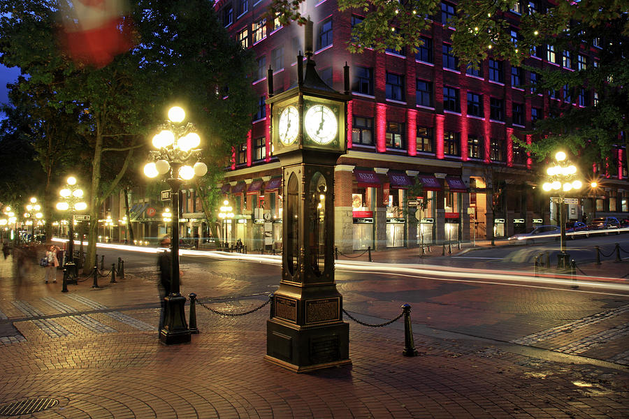 Steam clock in Gastown Vancouver Photograph by Pierre Leclerc Photography