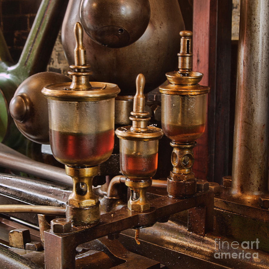 Steam engine oil drip feed Photograph by Steev Stamford