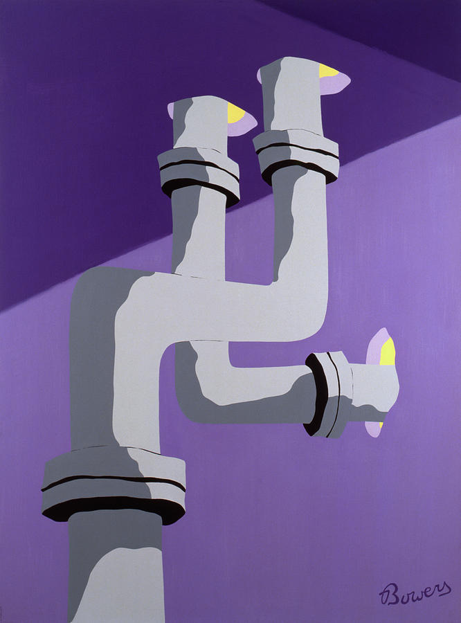 Pipe Painting - Steam Pipes by John Bowers