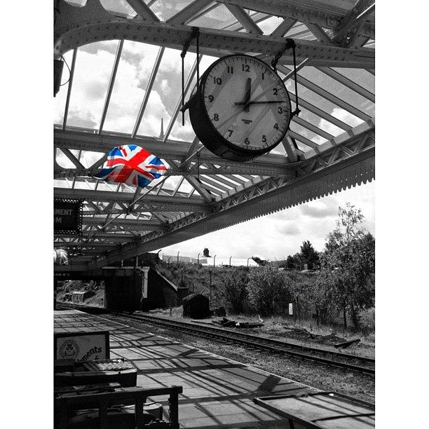 Noir Photograph - Steam Railway Station, Leicestershire by Nicola ام ابراهيم