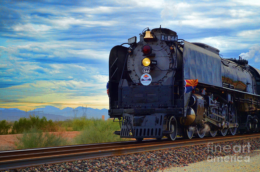 Steam Train No 844 - V Photograph by Donna Greene