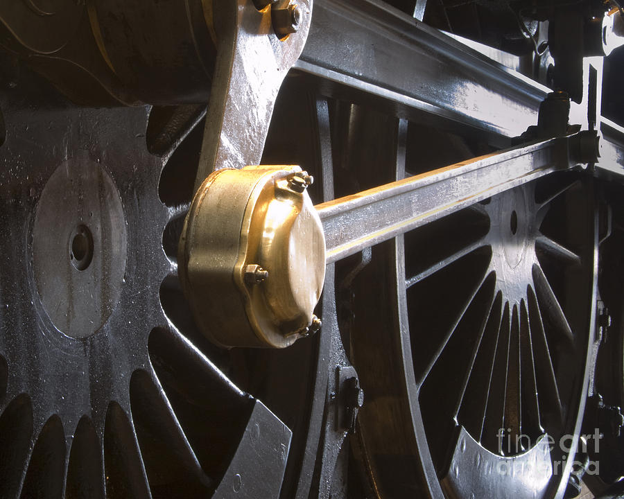 Steam train wheel Photograph by Steev Stamford