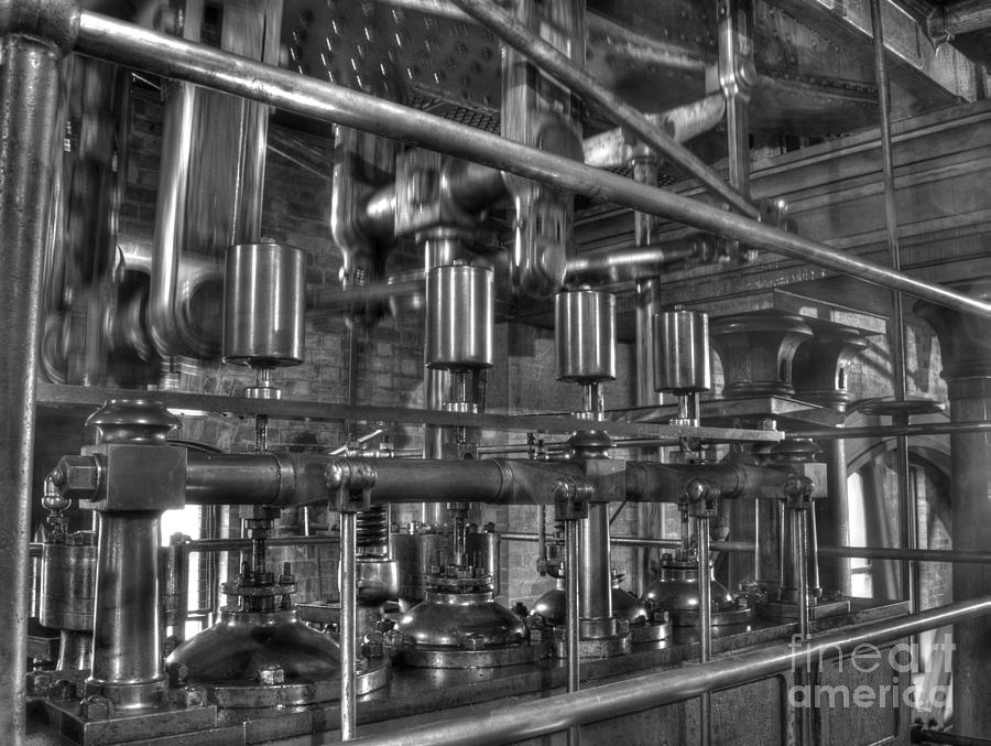Steam valves Photograph by Steev Stamford