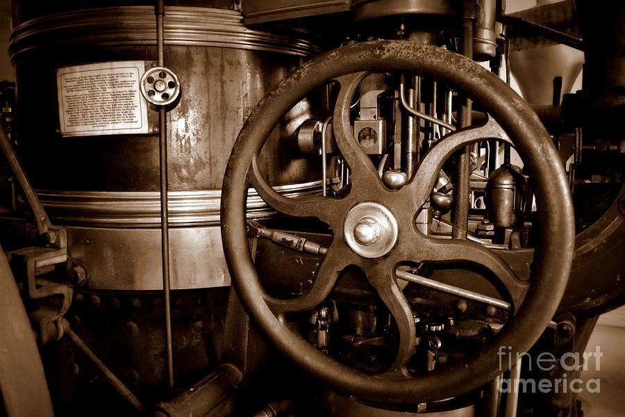 Steam Wheel Photograph by Kevin Fortier