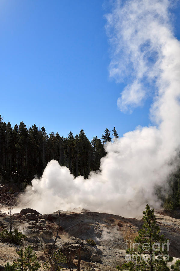 Steamboat Geyser in Yellowstone NP Photograph by Louise Heusinkveld