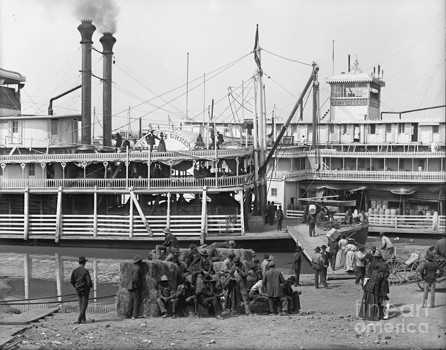Steamboat Landing 1905 Photograph by Padre Art