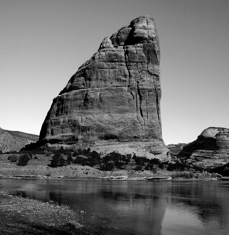 Steamboat Rock Black and White Two Photograph by Joshua House