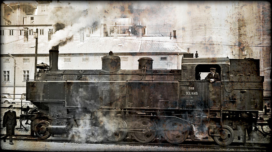 Steam Photograph - Steamlocomotive 93.1446 Pic.2 by Leopold Brix
