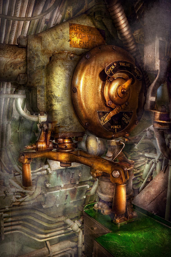 Science Fiction Photograph - Steampunk - Naval - Shut the valve  by Mike Savad