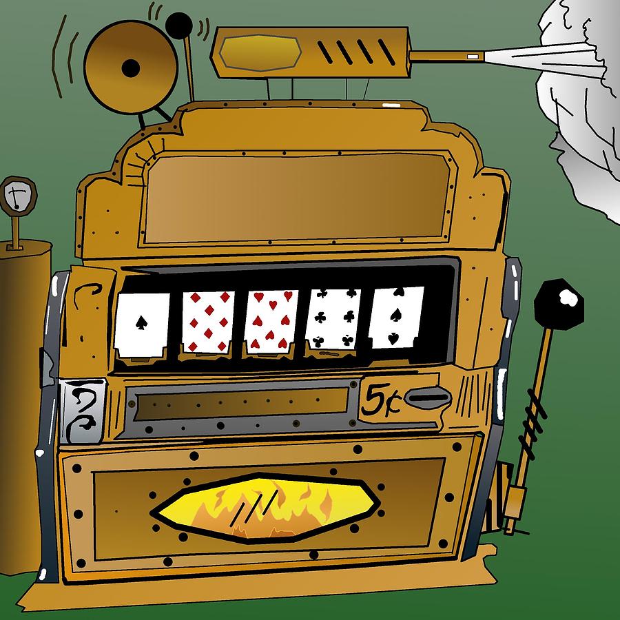 Steampunk slot machine