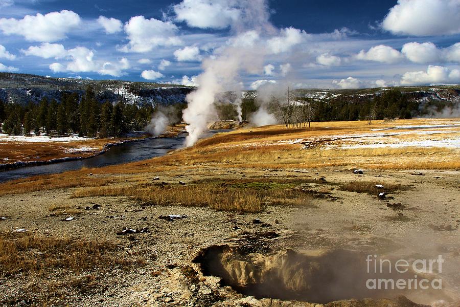 Steamy In Yellowstone Photograph by Adam Jewell Steamy In Yellowstone Photograph by Adam Jewell