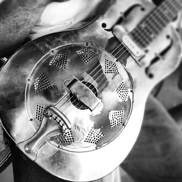 Vintage Photograph - Steel Guitar. #guitar #steel by Carlos Caceres