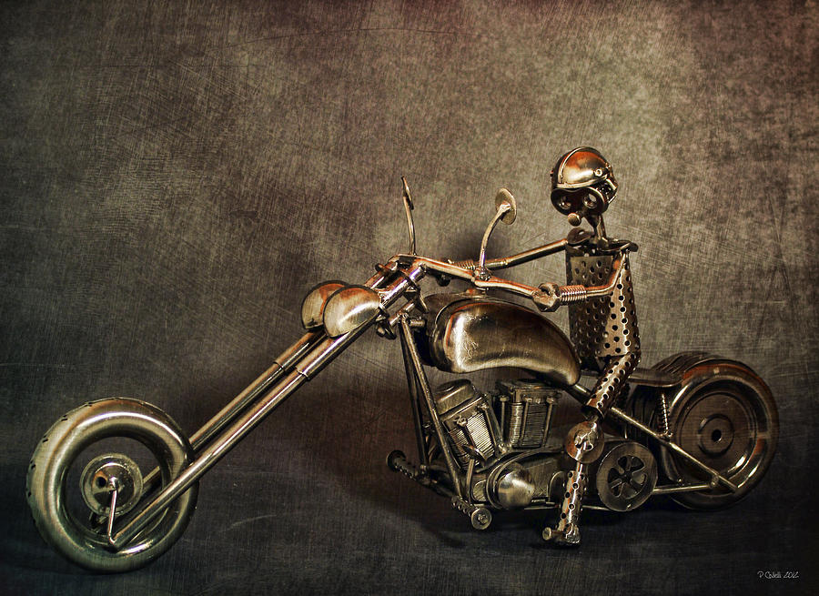 Motorcycle Digital Art - Steel Horse 2 by Peter Chilelli