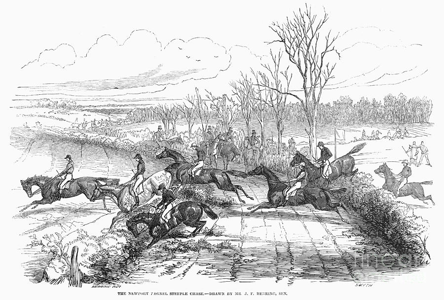 Steeplechase, 1846 Photograph by Granger
