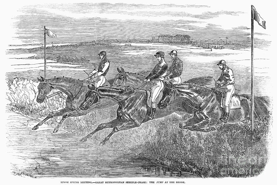 Steeplechase, 1850 Photograph by Granger