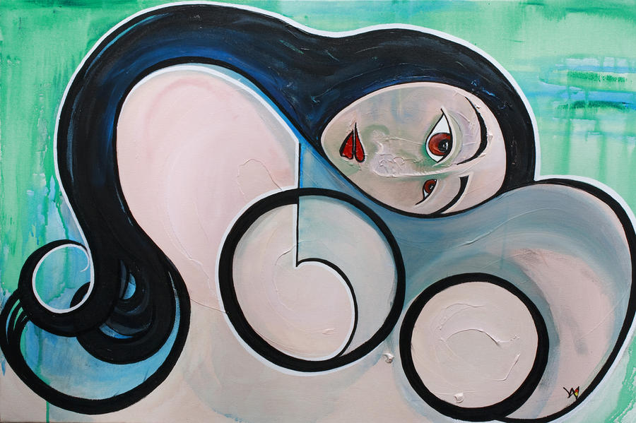 Abstract Painting - Stella by Valerie Wolf Abstract Painting - Stella by Valerie Wolf
