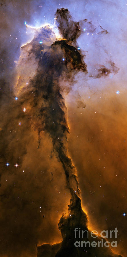 Space Photograph - Stellar Spire In The Eagle Nebula by Stocktrek Images