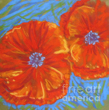 Stellas Poppies Pastel by Rae  Smith PSC