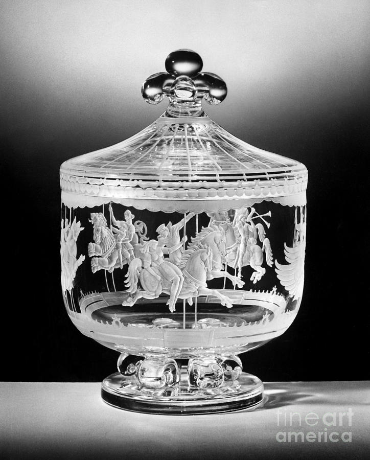 Queen Photograph - Steuben Glass Bowl, 1947 by Granger
