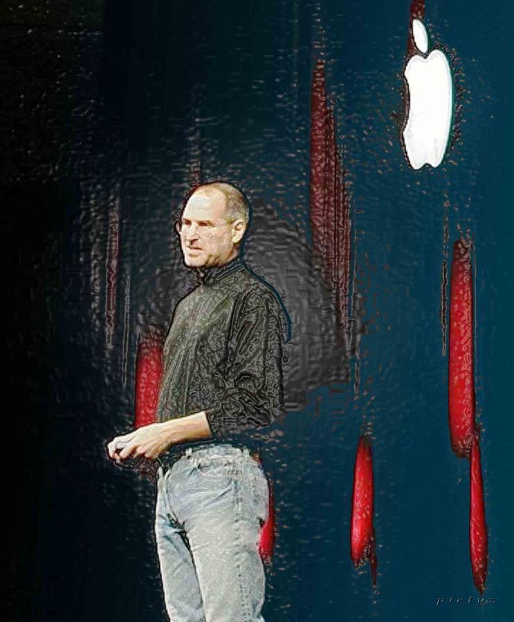 Steve Jobs Digital Art by Piety Dsilva