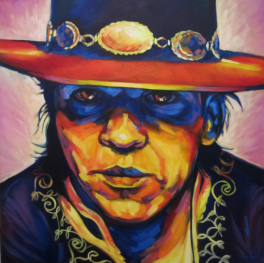 Stevie Ray Painting by Steve Hunter