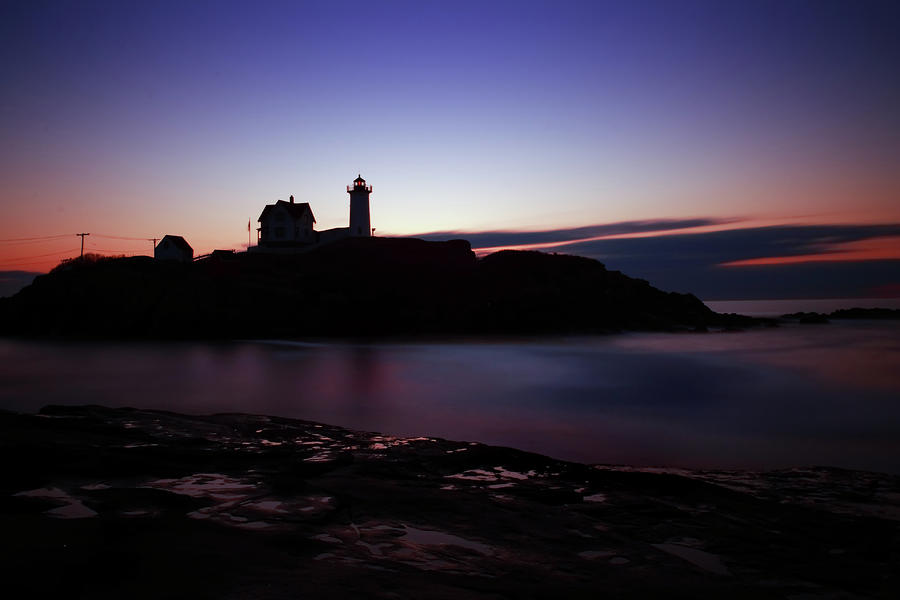 Lighthouse Photograph - Still Dawn Cape Neddick by Rick Berk