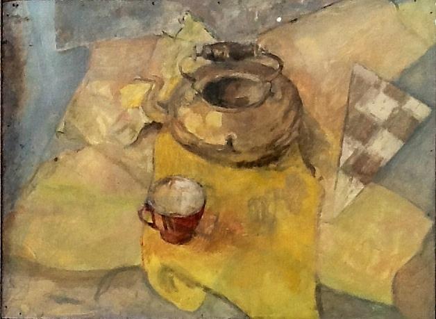 Still life kettle Painting by Tom Smith