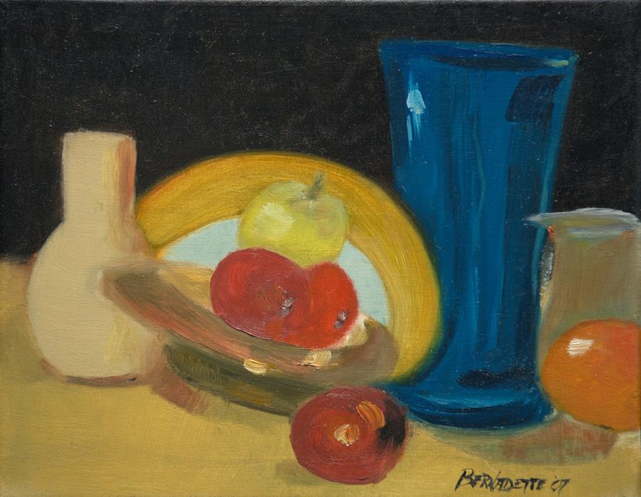 Still Life of Fruit Painting by Bernadette Krupa