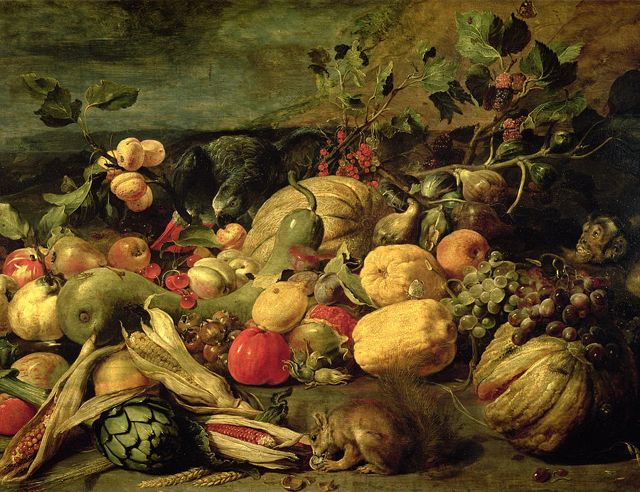Fruit Painting - Still Life of Fruits and Vegetables by Frans Snyders