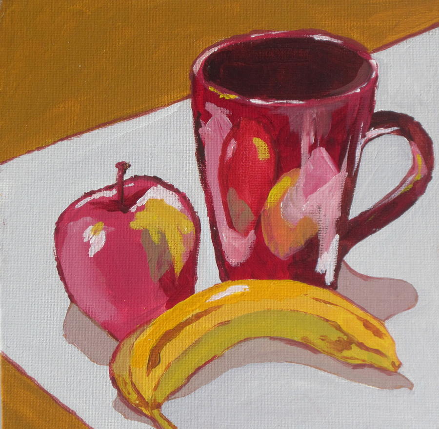 Still Life with Banana Painting by Sandy Tracey