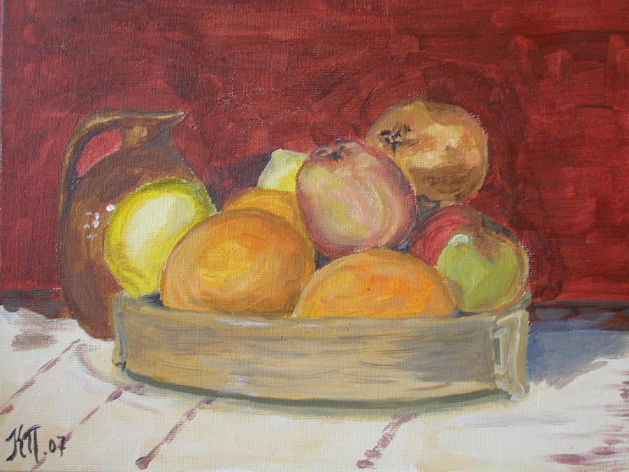 Still life with pottery Painting by Kate Partali - Fine Art America