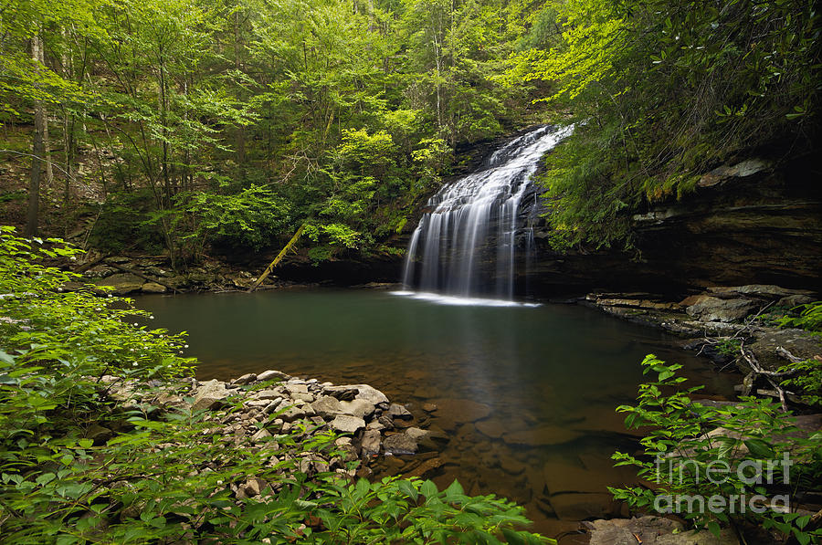Stinging Fork Falls - D005706 Photograph by Daniel Dempster