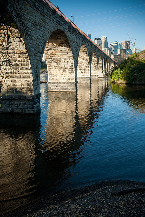 Minneapolis Photograph - Stone Arch Bridge Two by Josh Whalen