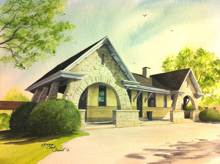 Stone Avenue Station Painting by Kerry Trout Fine Art America