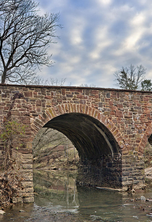 Stone Bridge Spanning Bull Run aka Occoquan River - Manassas Battlefield - Virginia Photograph by Brendan Reals