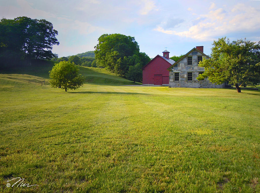 Stone Farmhouse in Vermont Photograph by Nancy Griswold